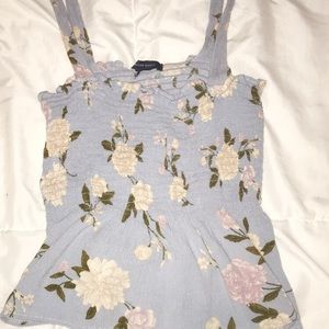 American eagle Cropped frilled tank top